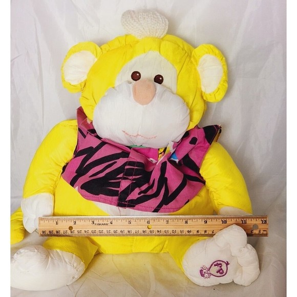 Fisher Price Puffalump Yellow Monkey Retro Clothes 15 Inch Plush Vintage 1980s‎ - Picture 4 of 12